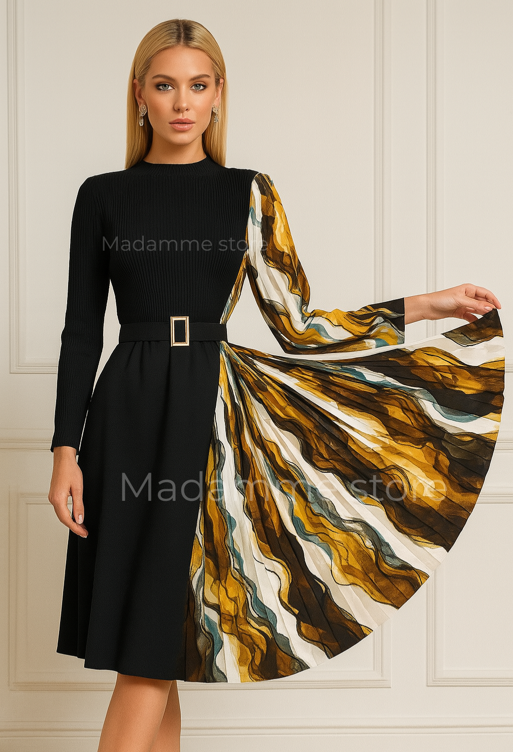 Vestido plisado Paris