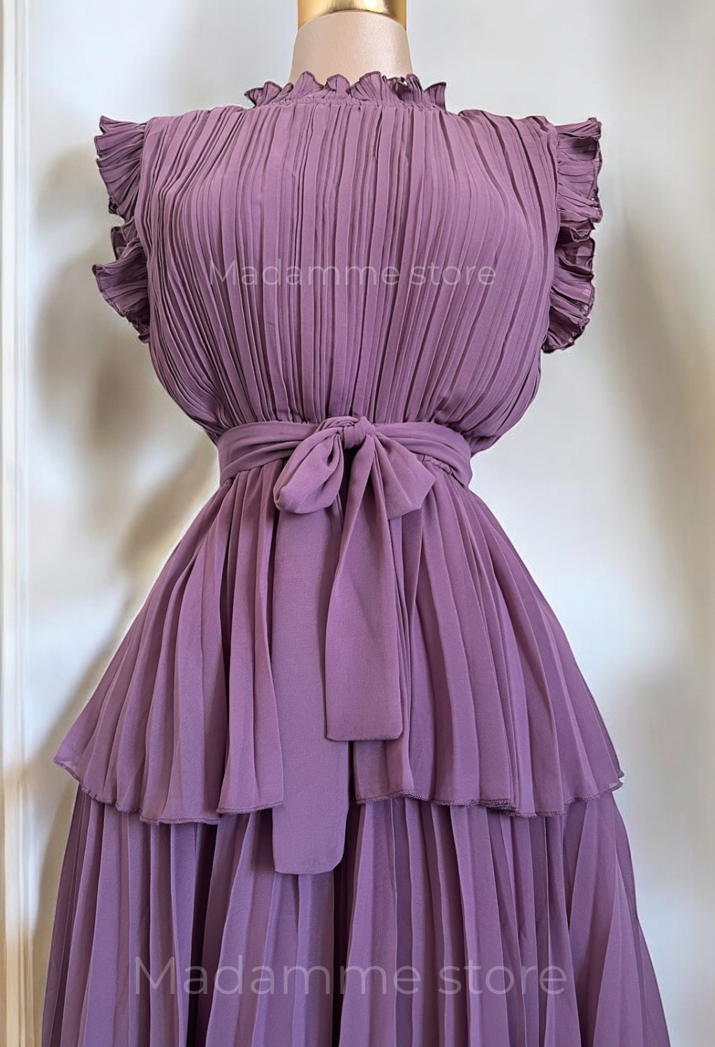 Vestido Romance Malva