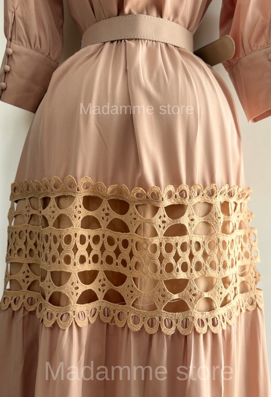 Vestido Café Latte Couture