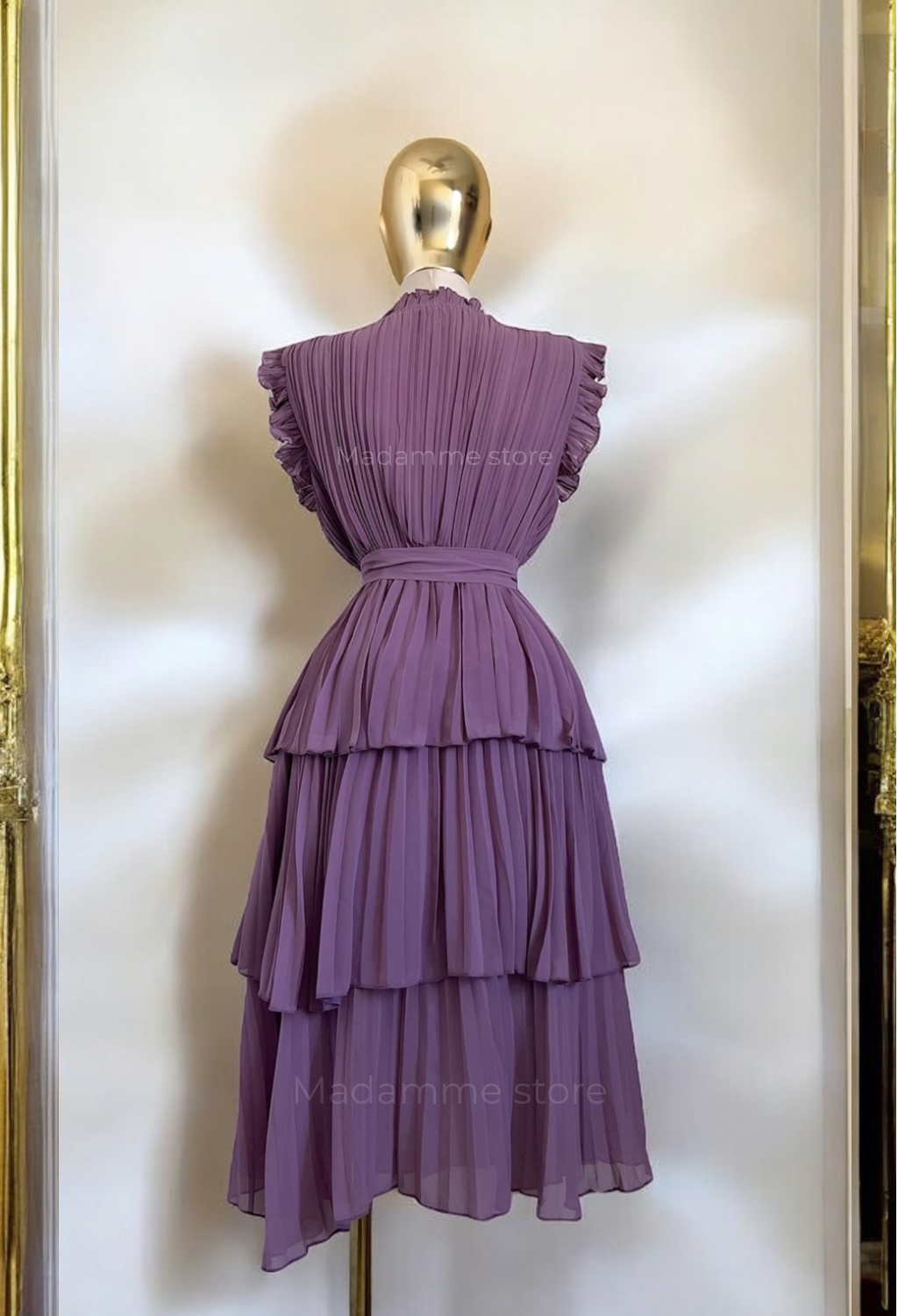 Vestido Romance Malva