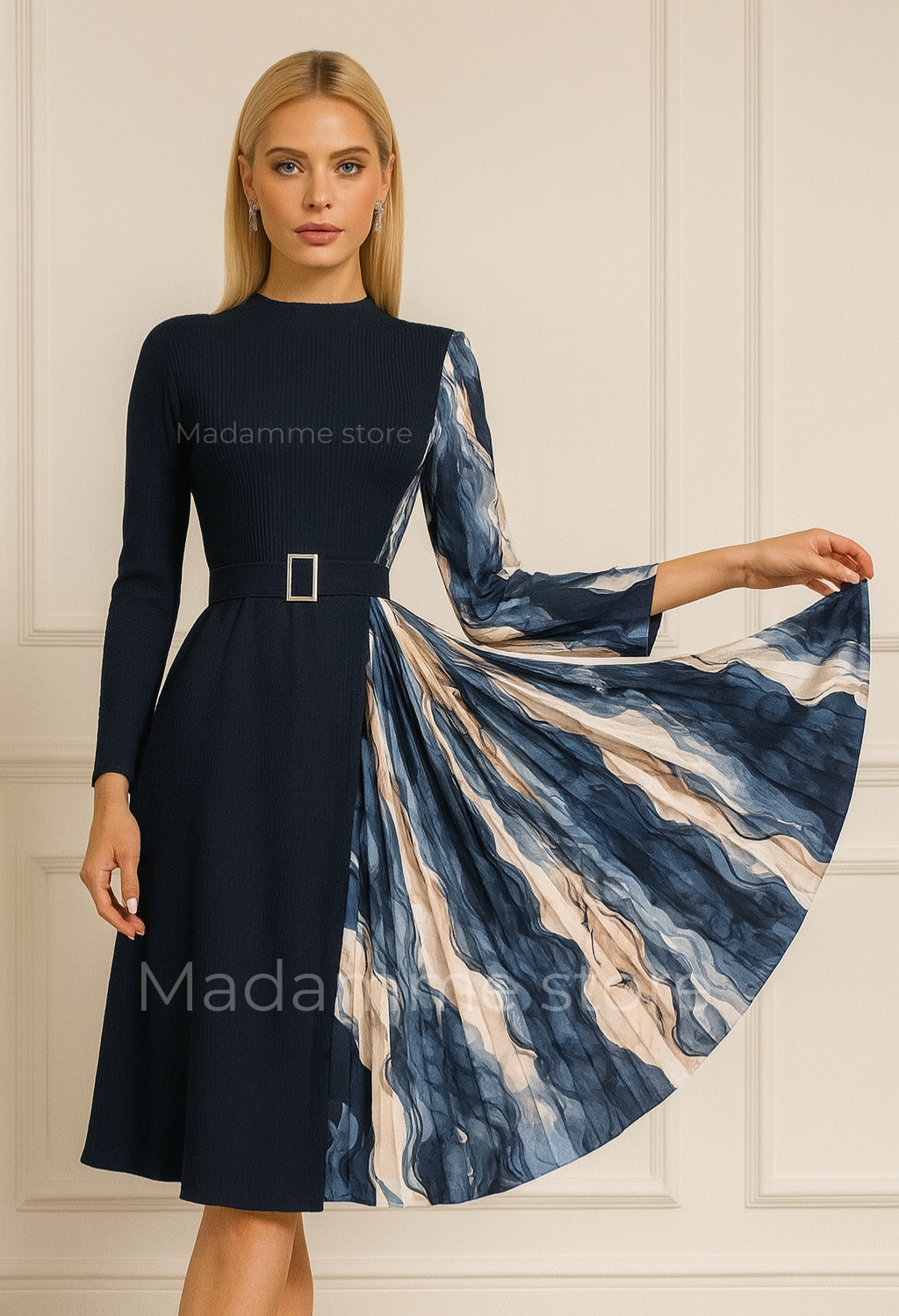 Vestido plisado Paris