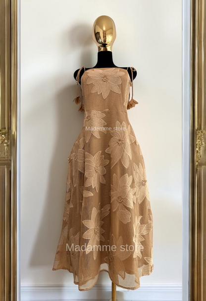 Vestido Constanza Taupe