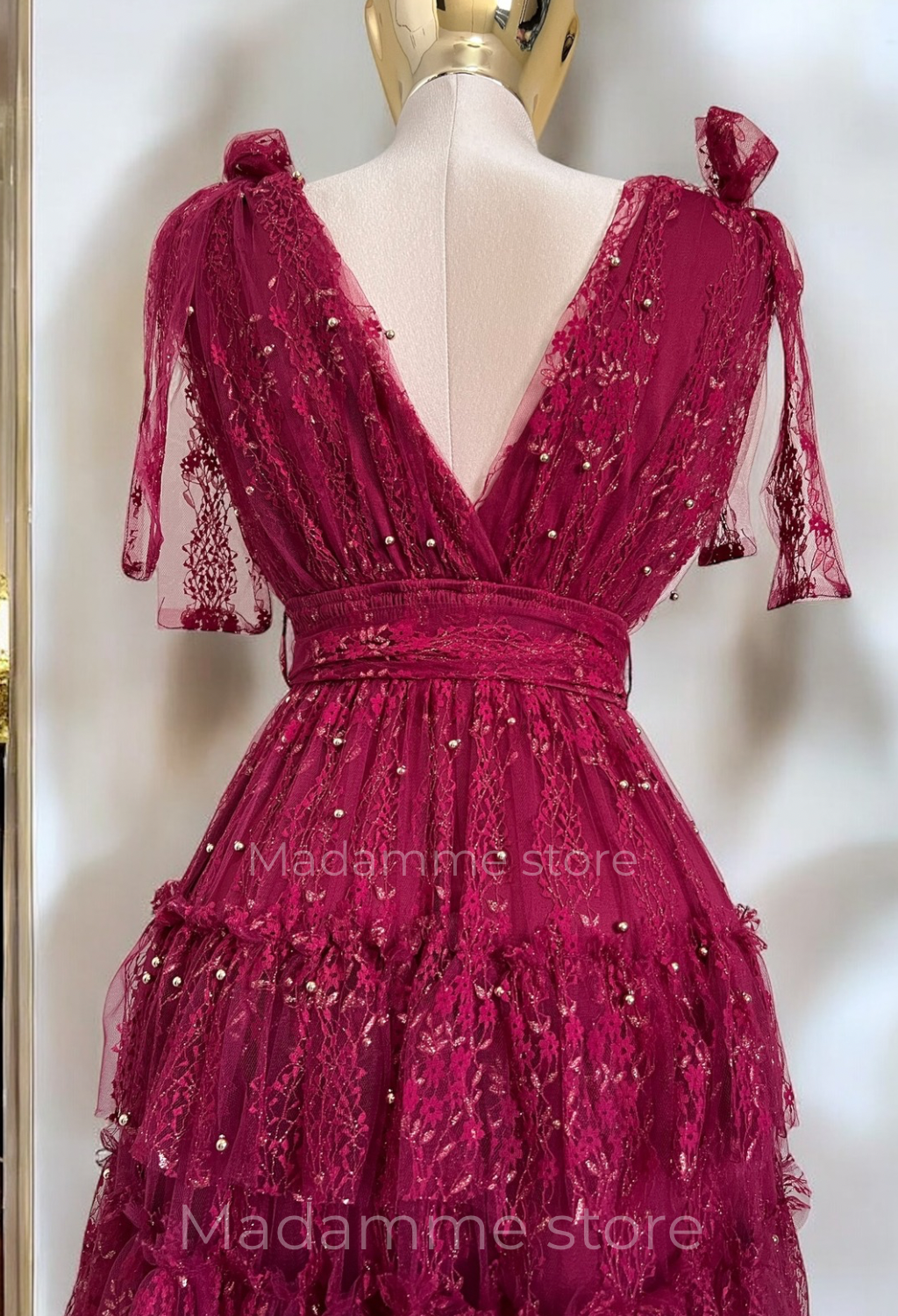 Vestido Encanto Carmesí