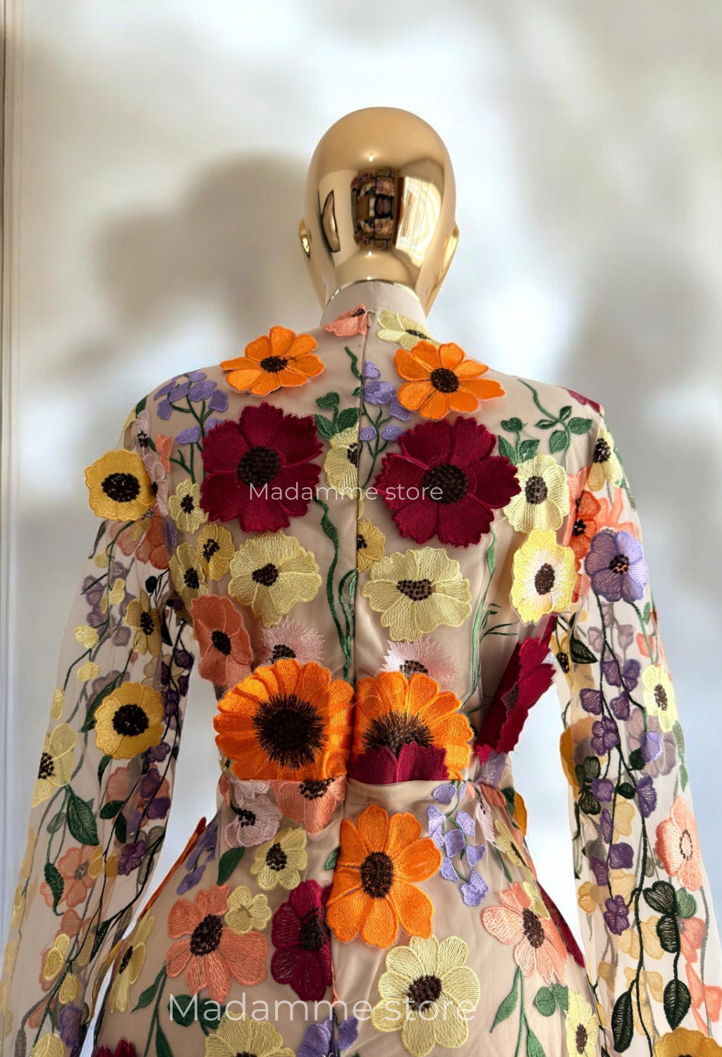 Vestido sueño floral 3D