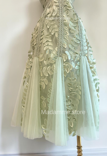 Vestido jardín de salvia