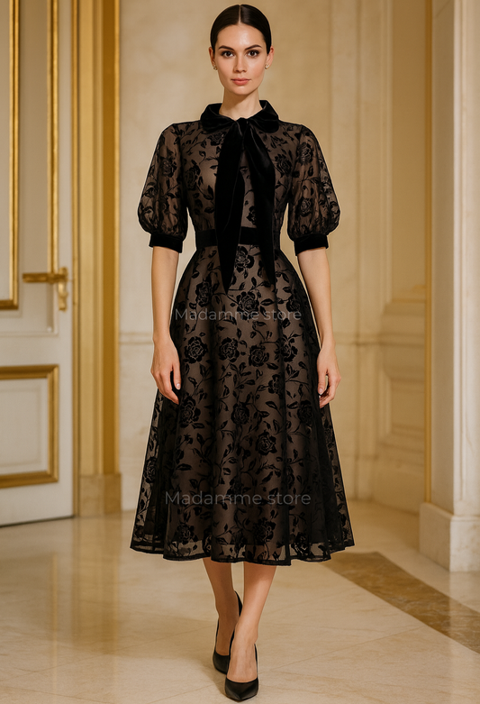 Vestido Toque de Terciopelo