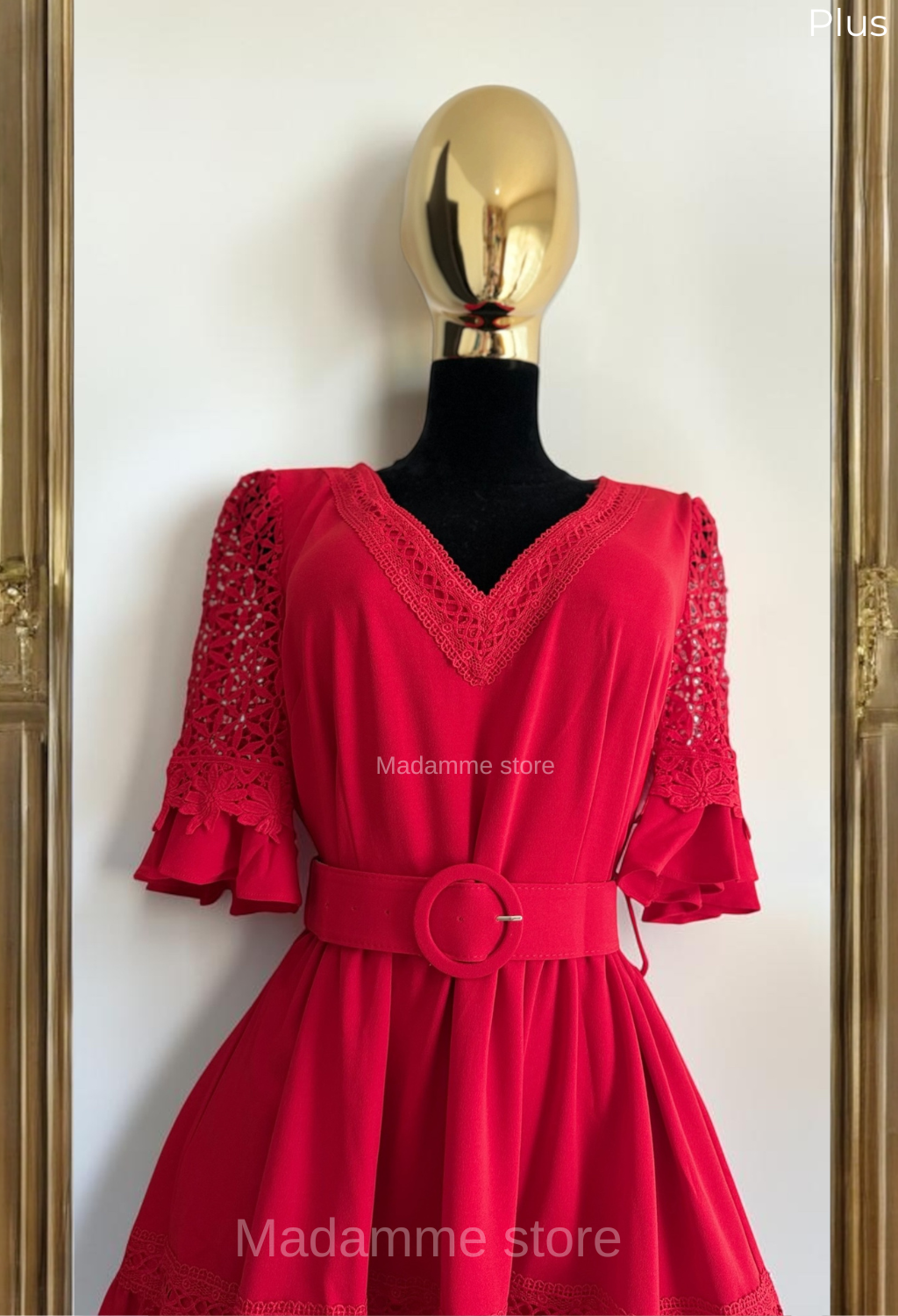 Vestido Romance Rojo