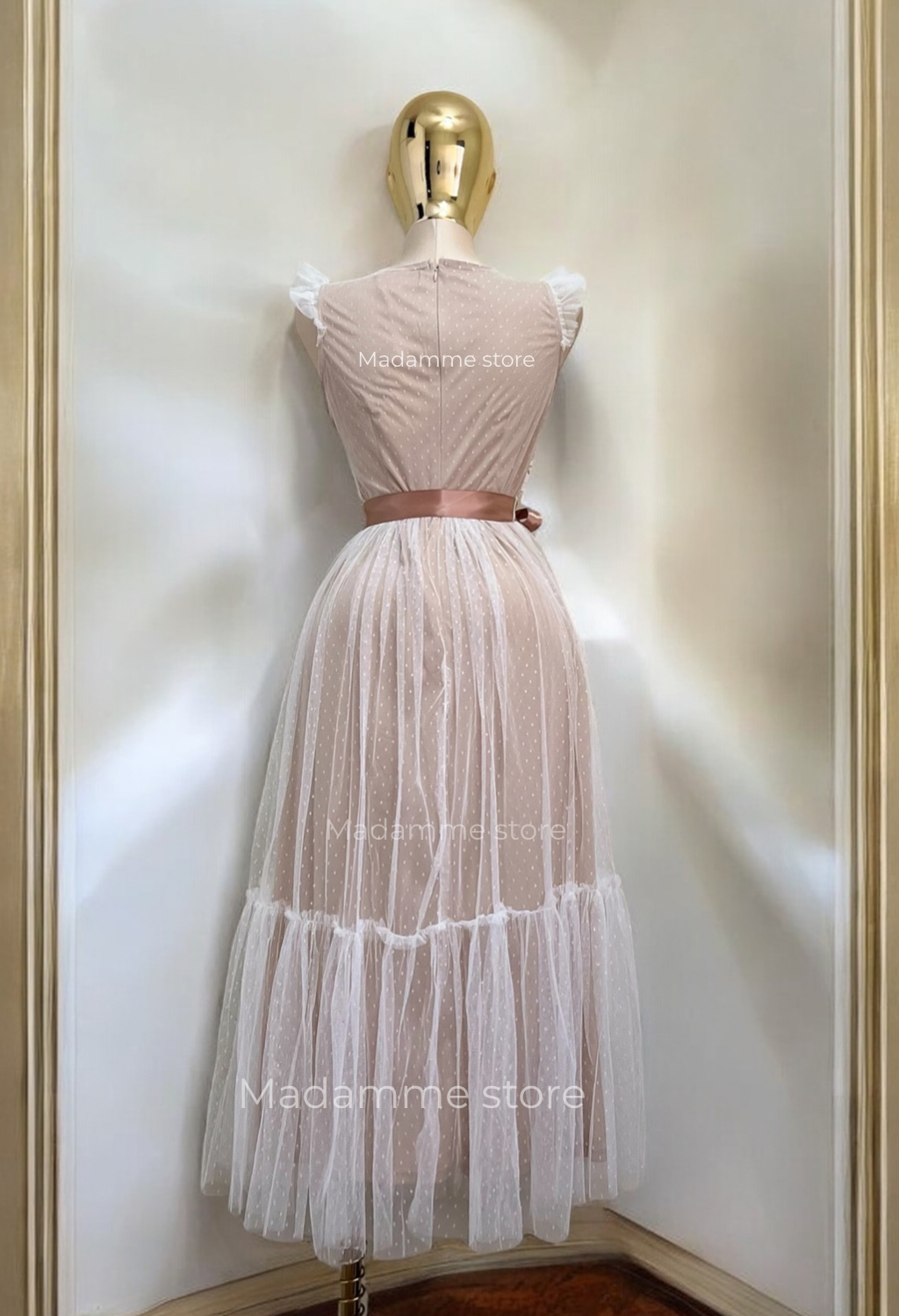 Vestido Chantilly Rose