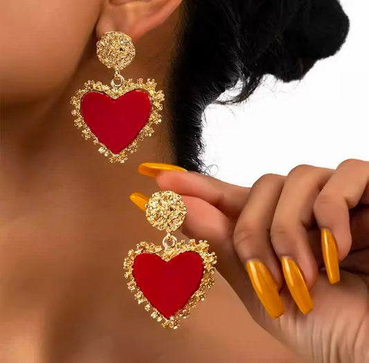 Aretes corazón
