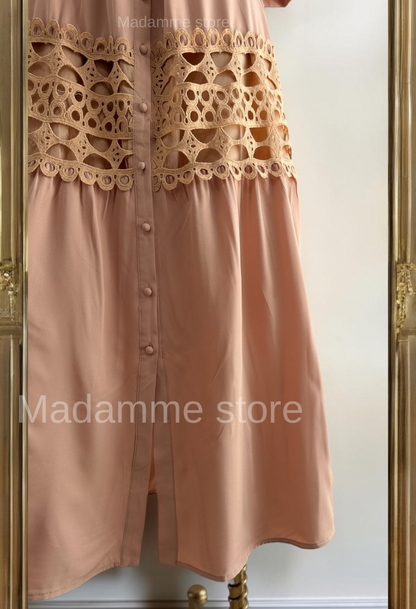 Vestido Café Latte Couture