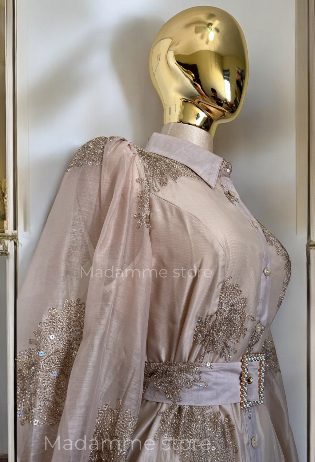 Vestido Oro de Cristal