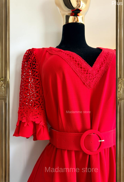 Vestido Romance Rojo