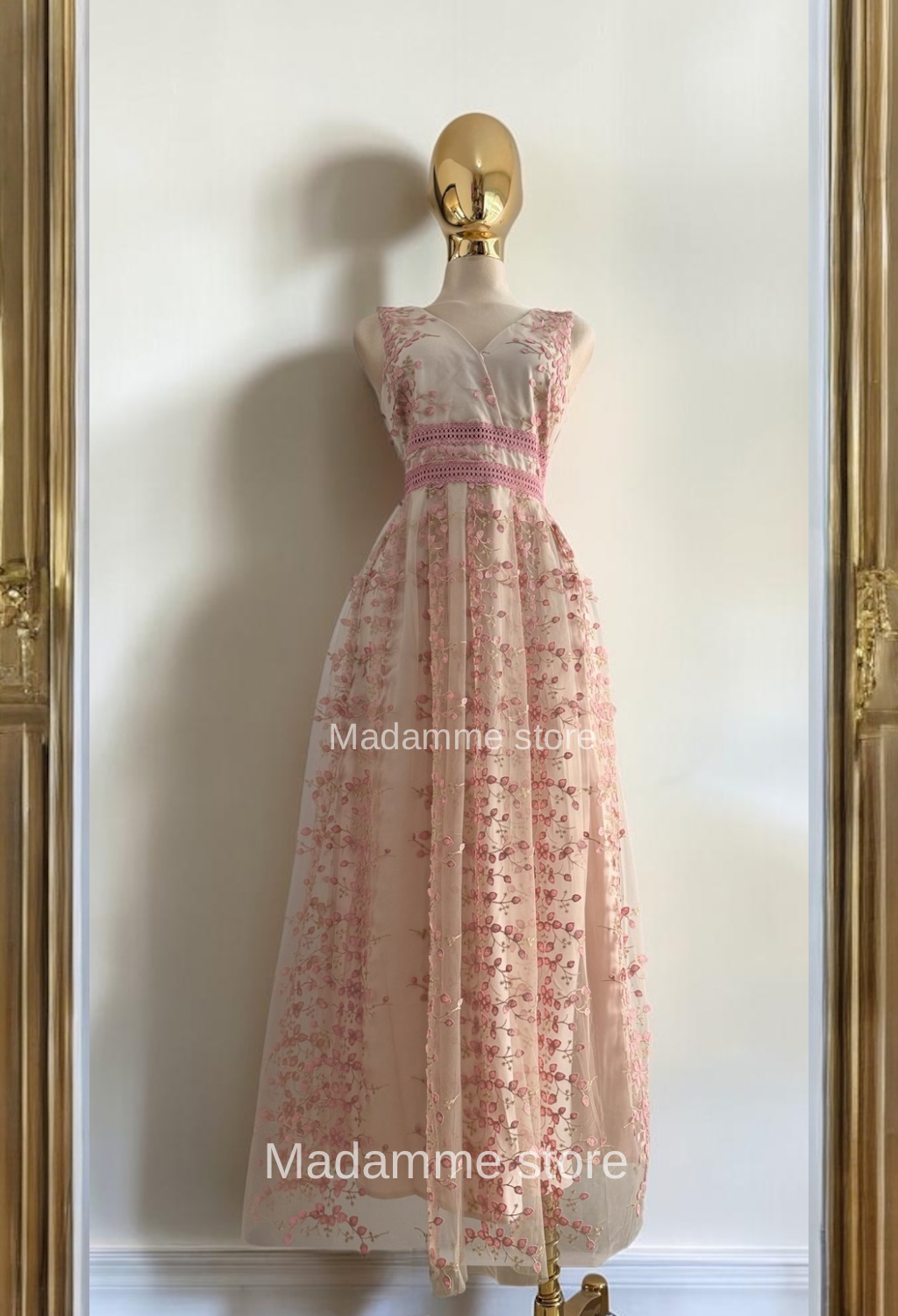 Vestido Doncella de Rosa