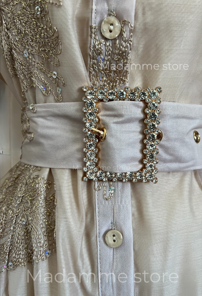 Vestido Oro de Cristal