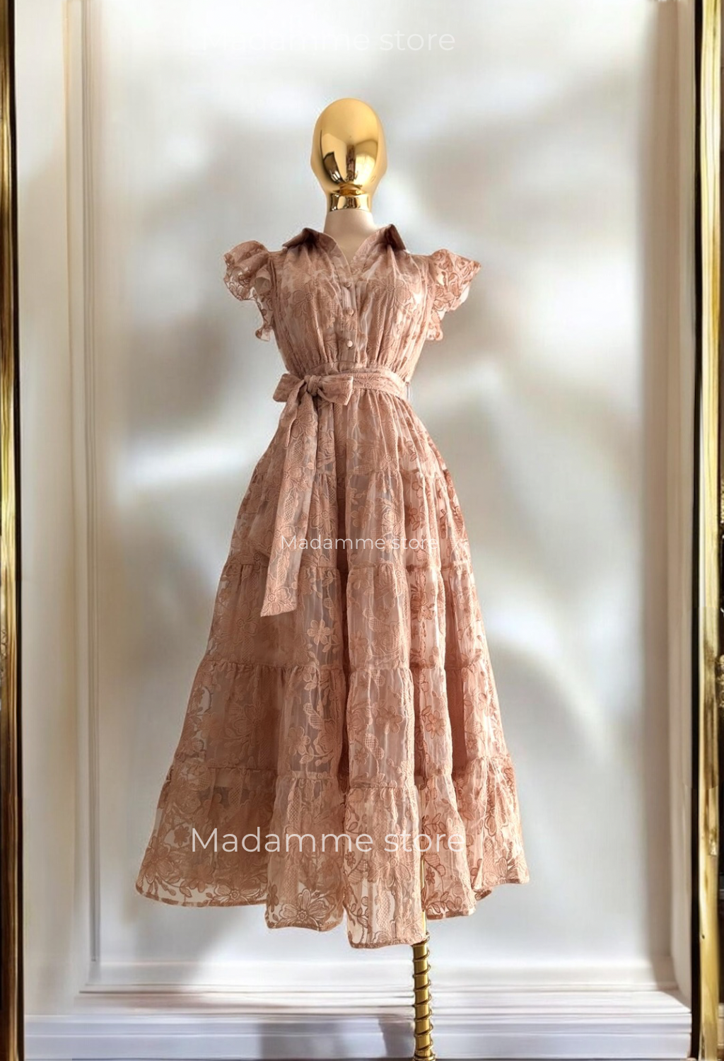 Vestido Reyna del jardín bordado