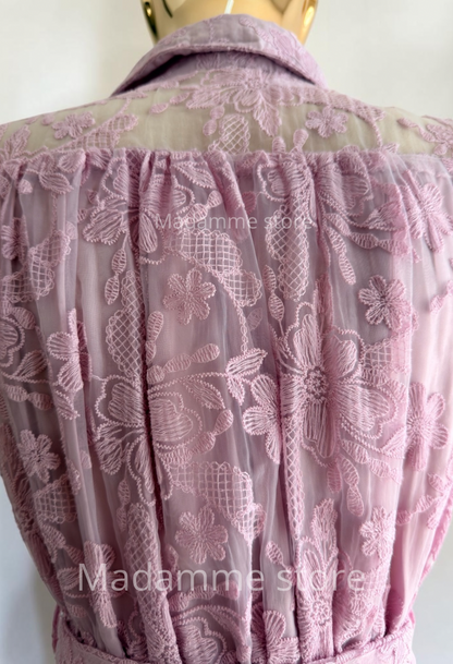 Vestido Reyna del jardín bordado