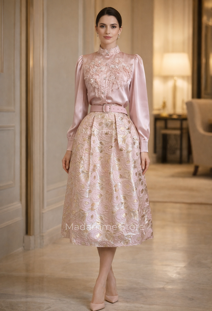 Conjunto Romance Brocado