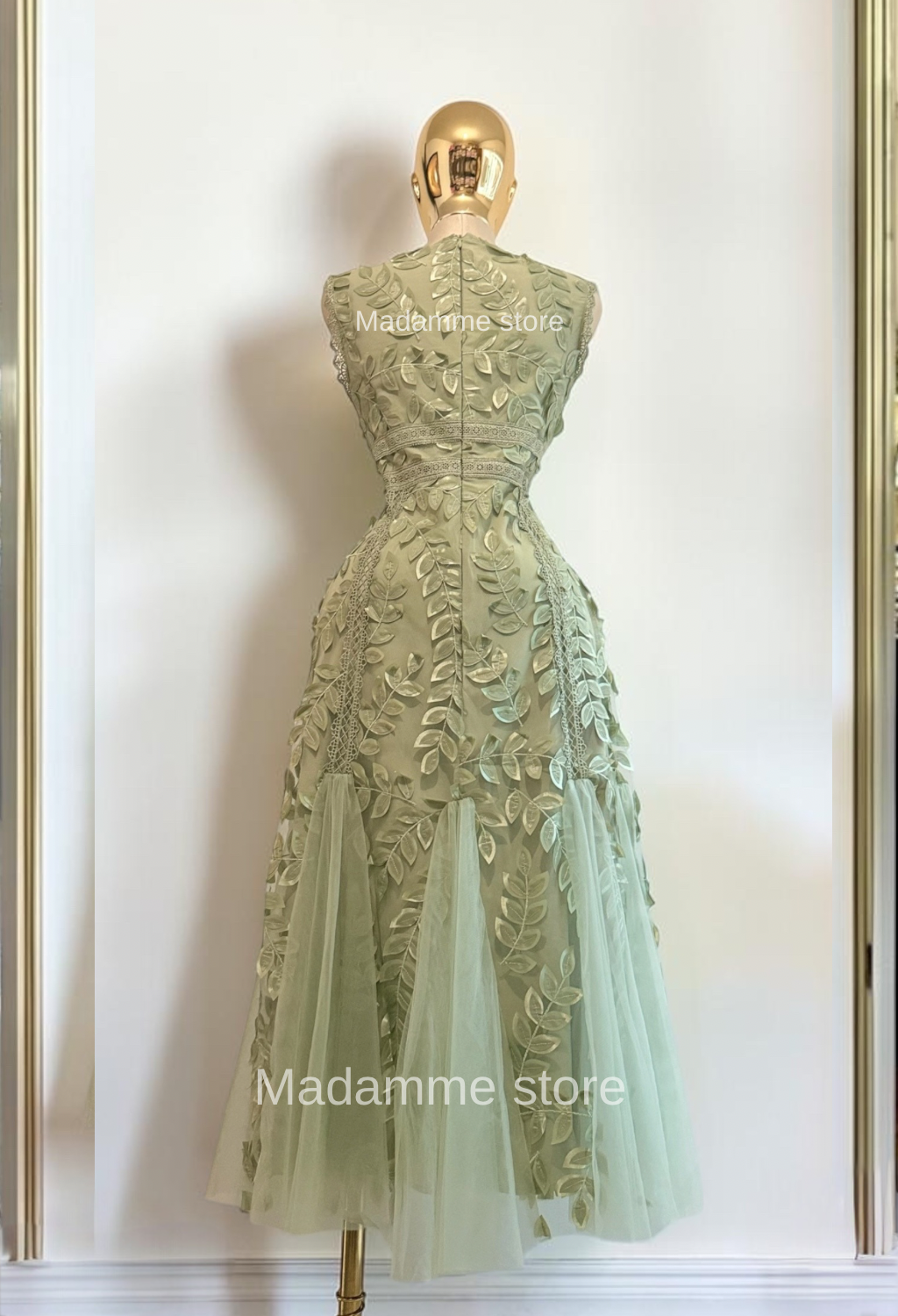Vestido jardín de salvia