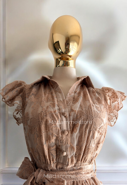 Vestido Reyna del jardín bordado