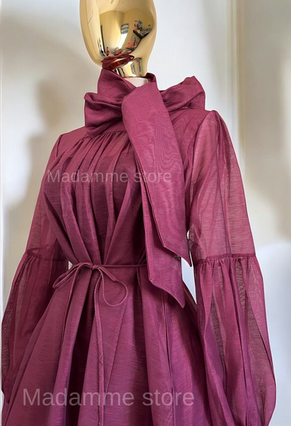 Vestido Rubí Imperial