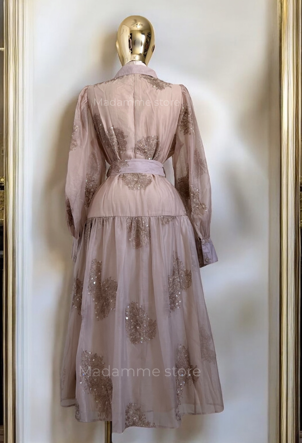 Vestido Oro de Cristal