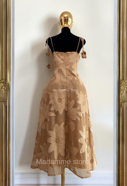 Vestido Constanza Taupe