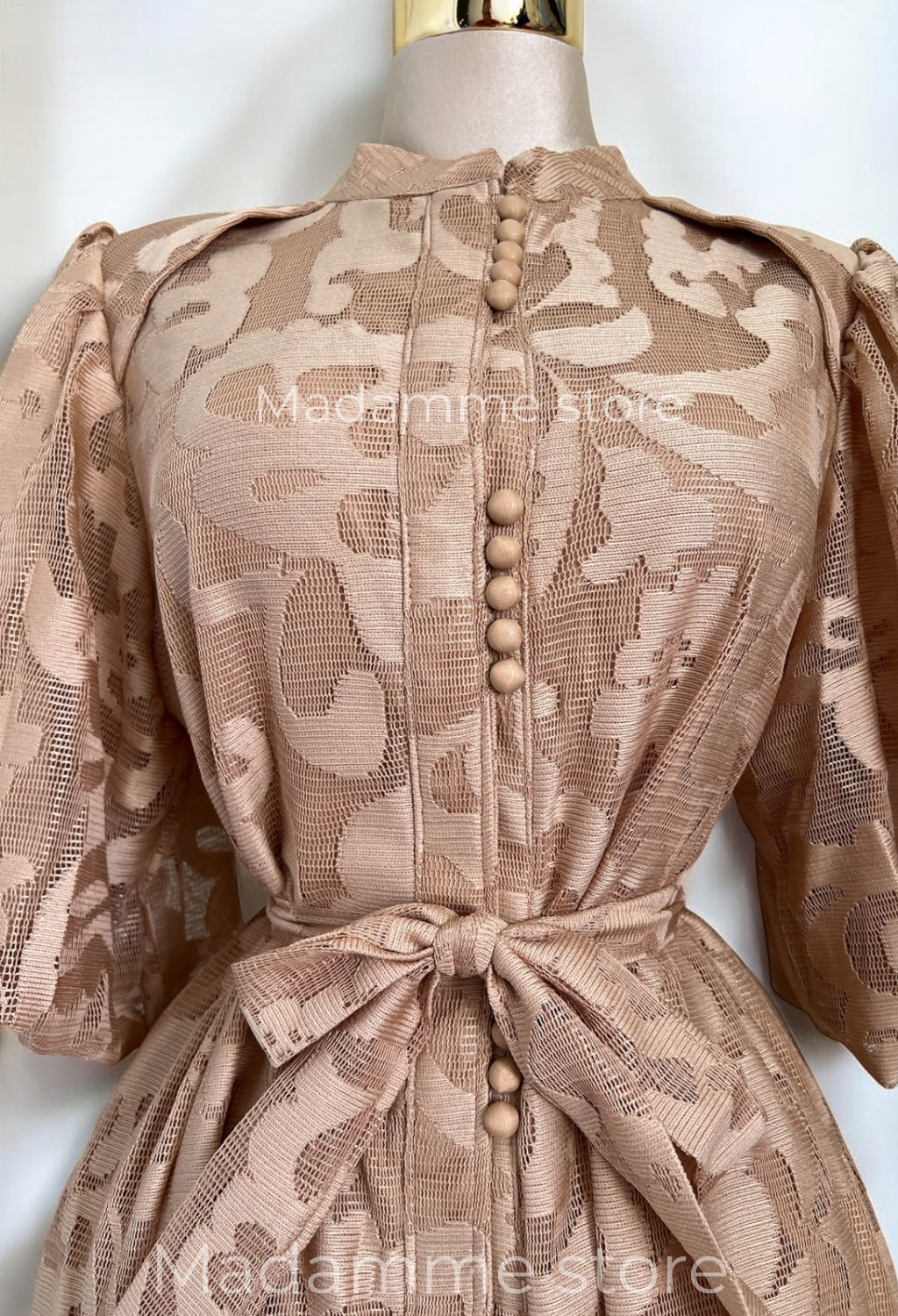 Vestido Champagne Fleur