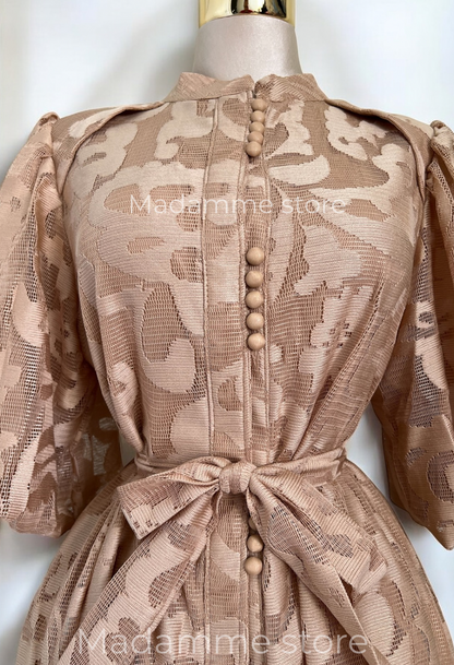 Vestido Champagne Fleur