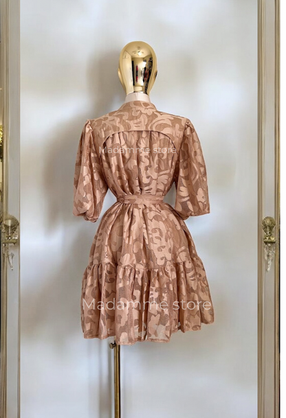 Vestido Champagne Fleur