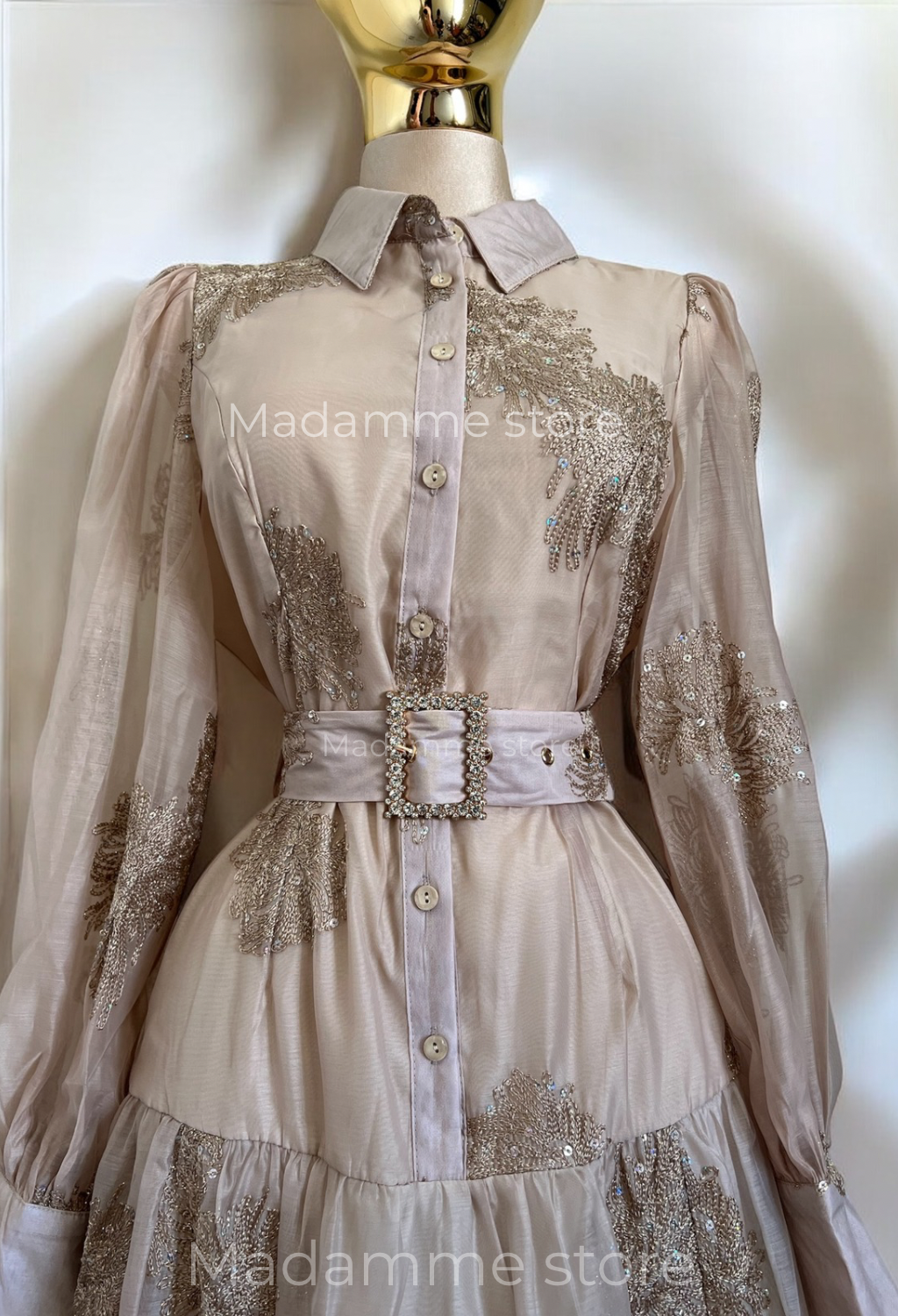 Vestido Oro de Cristal