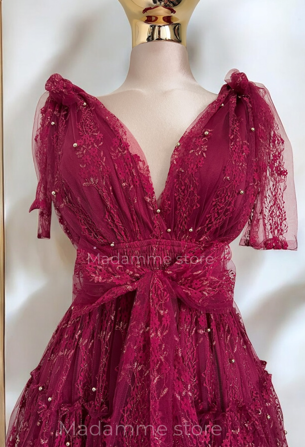 Vestido Encanto Carmesí