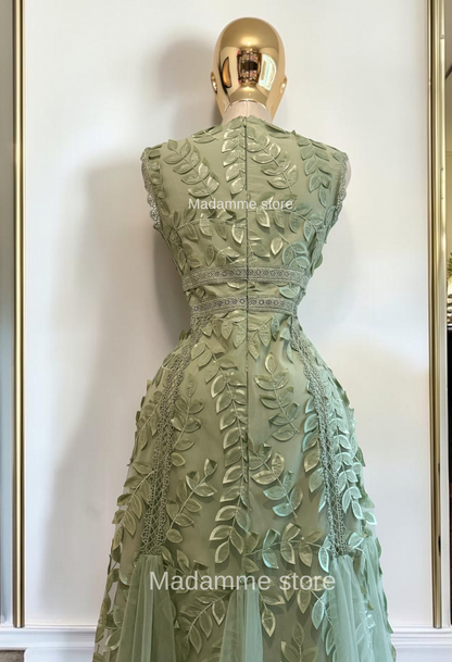 Vestido jardín de salvia