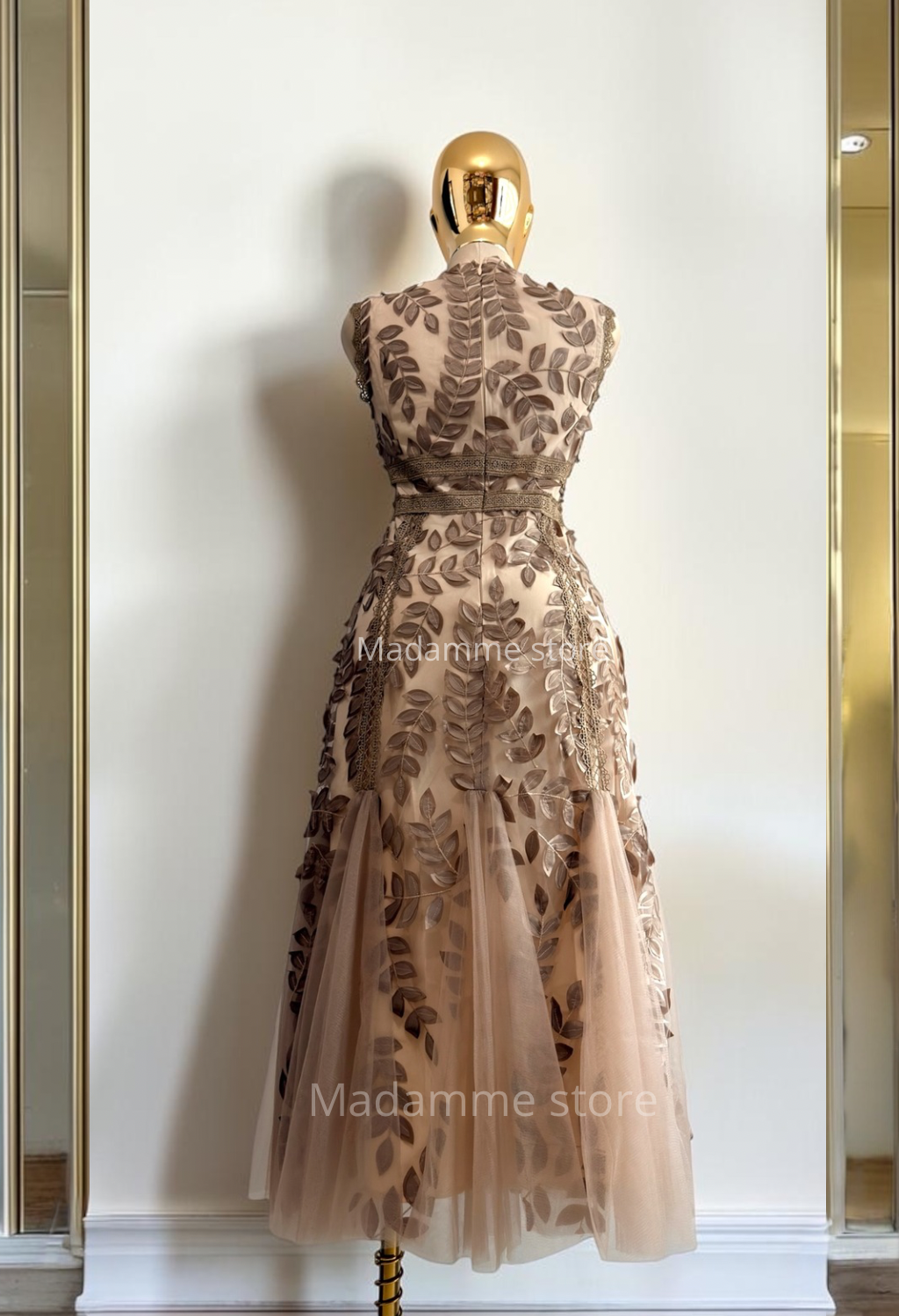 Vestido Romance de Moca