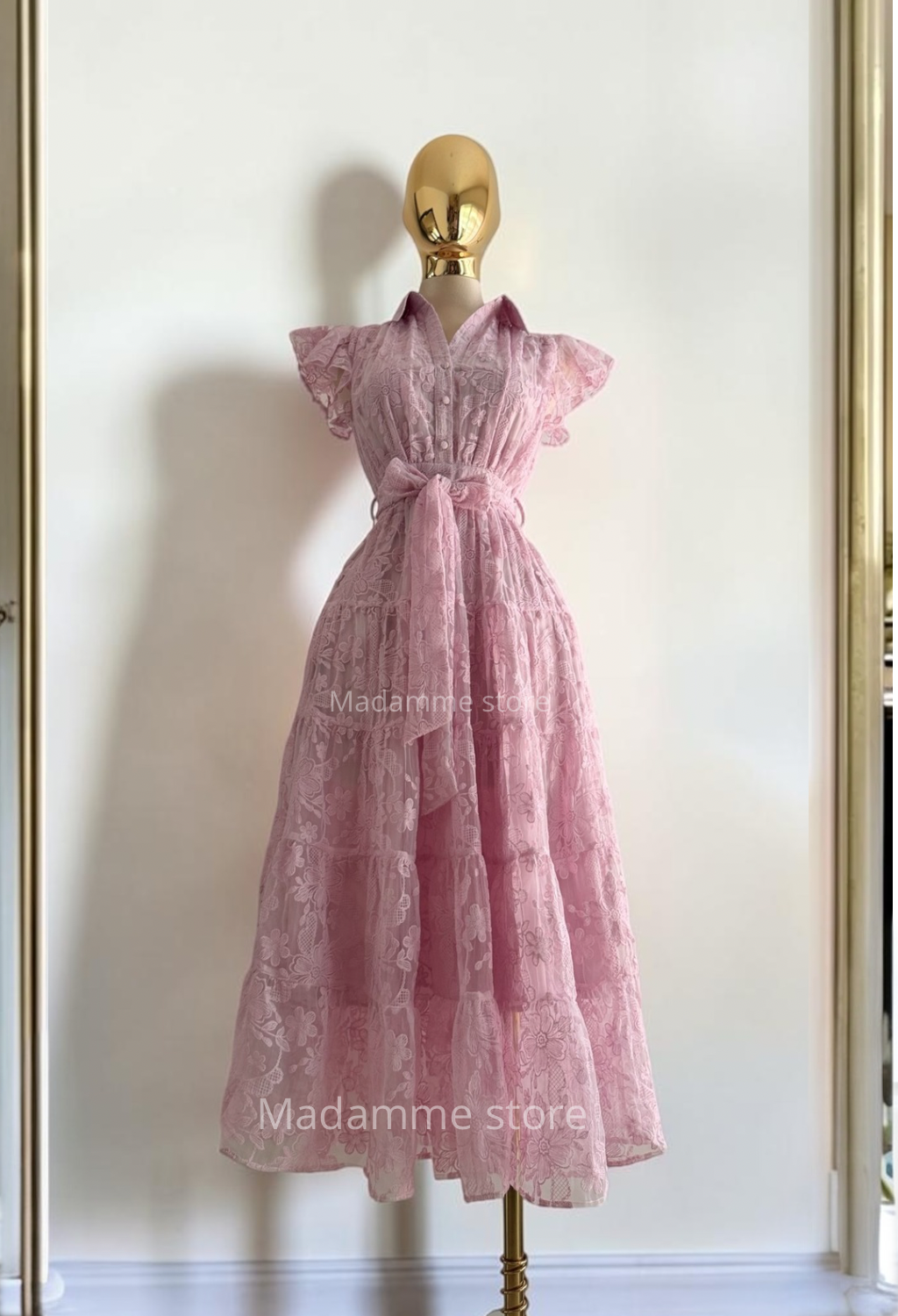 Vestido Reyna del jardín bordado
