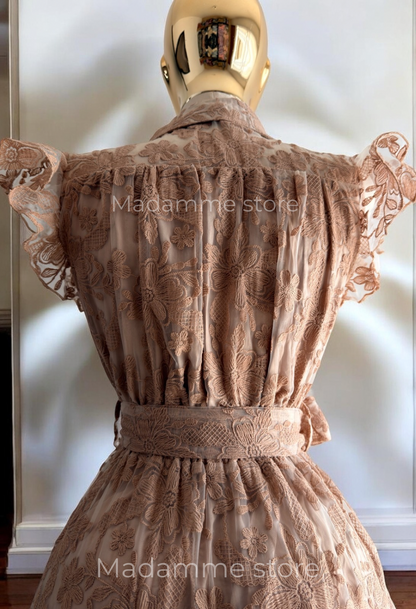 Vestido Reyna del jardín bordado