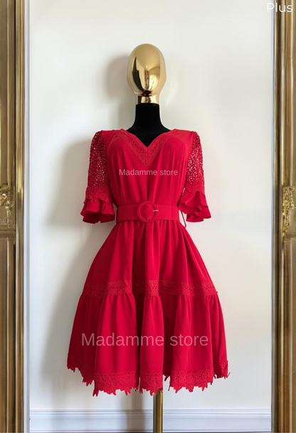 Vestido Romance Rojo