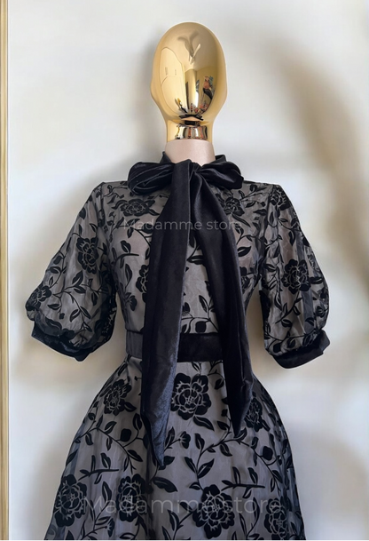 Vestido Toque de Terciopelo