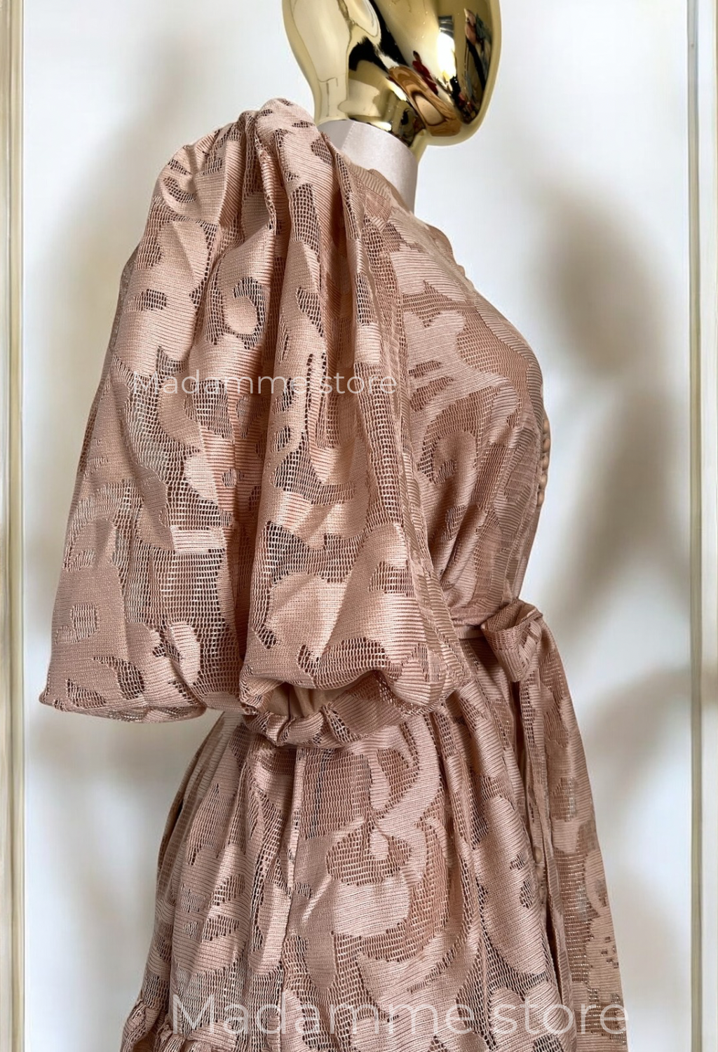 Vestido Champagne Fleur