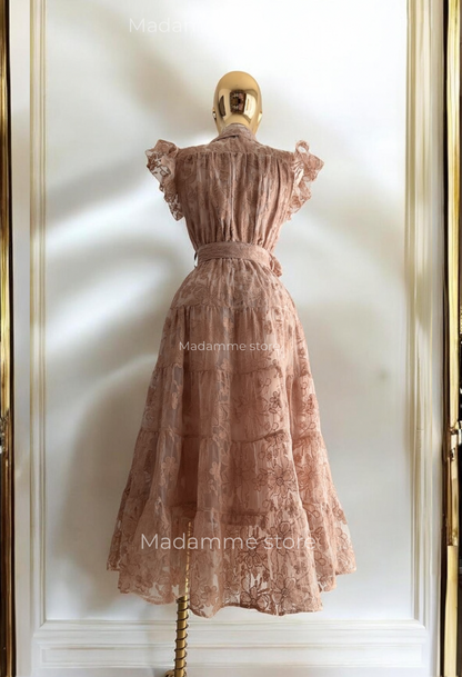 Vestido Reyna del jardín bordado