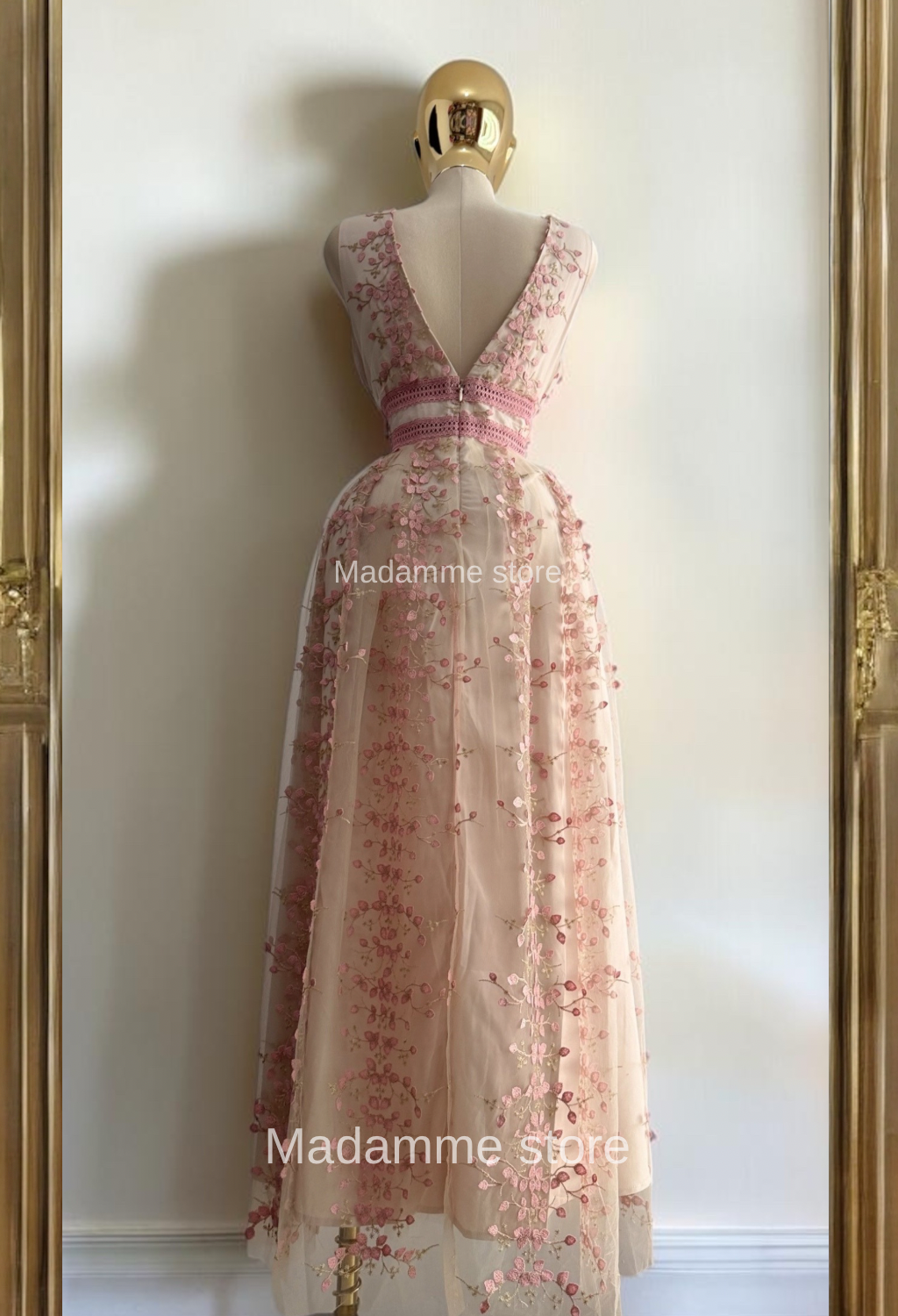 Vestido Doncella de Rosa