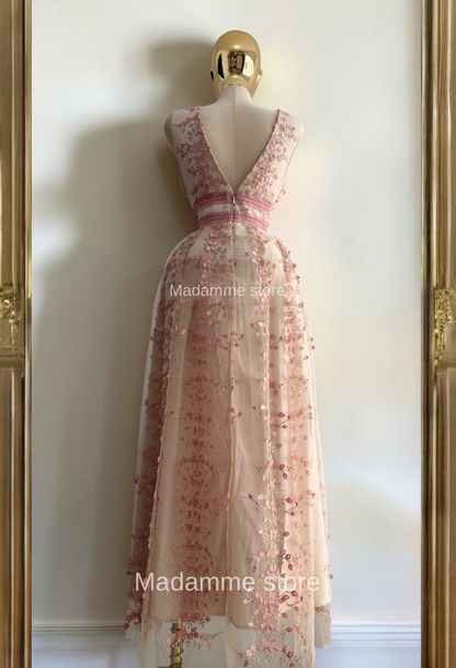 Vestido Doncella de Rosa