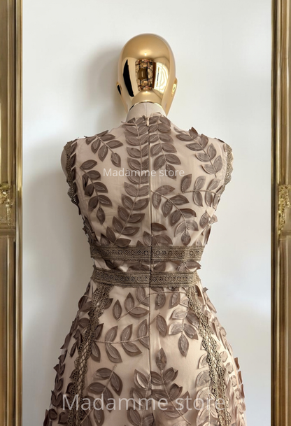 Vestido Romance de Moca