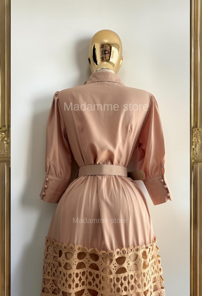 Vestido Café Latte Couture