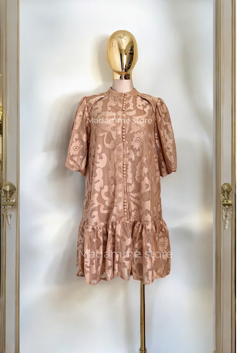Vestido Champagne Fleur