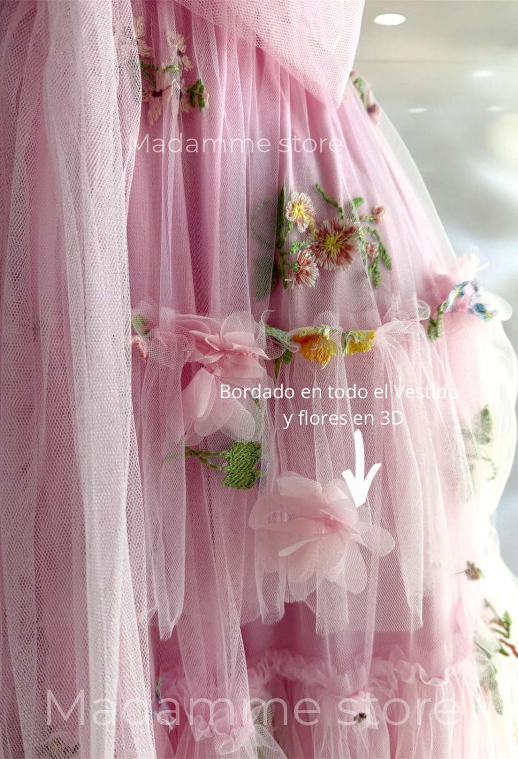 Vestido Romance de Rosas