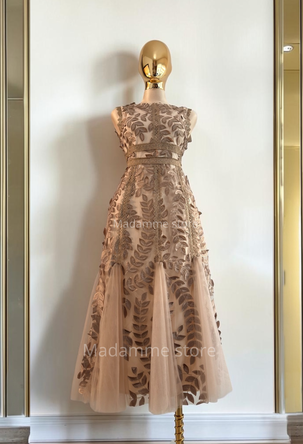 Vestido Romance de Moca