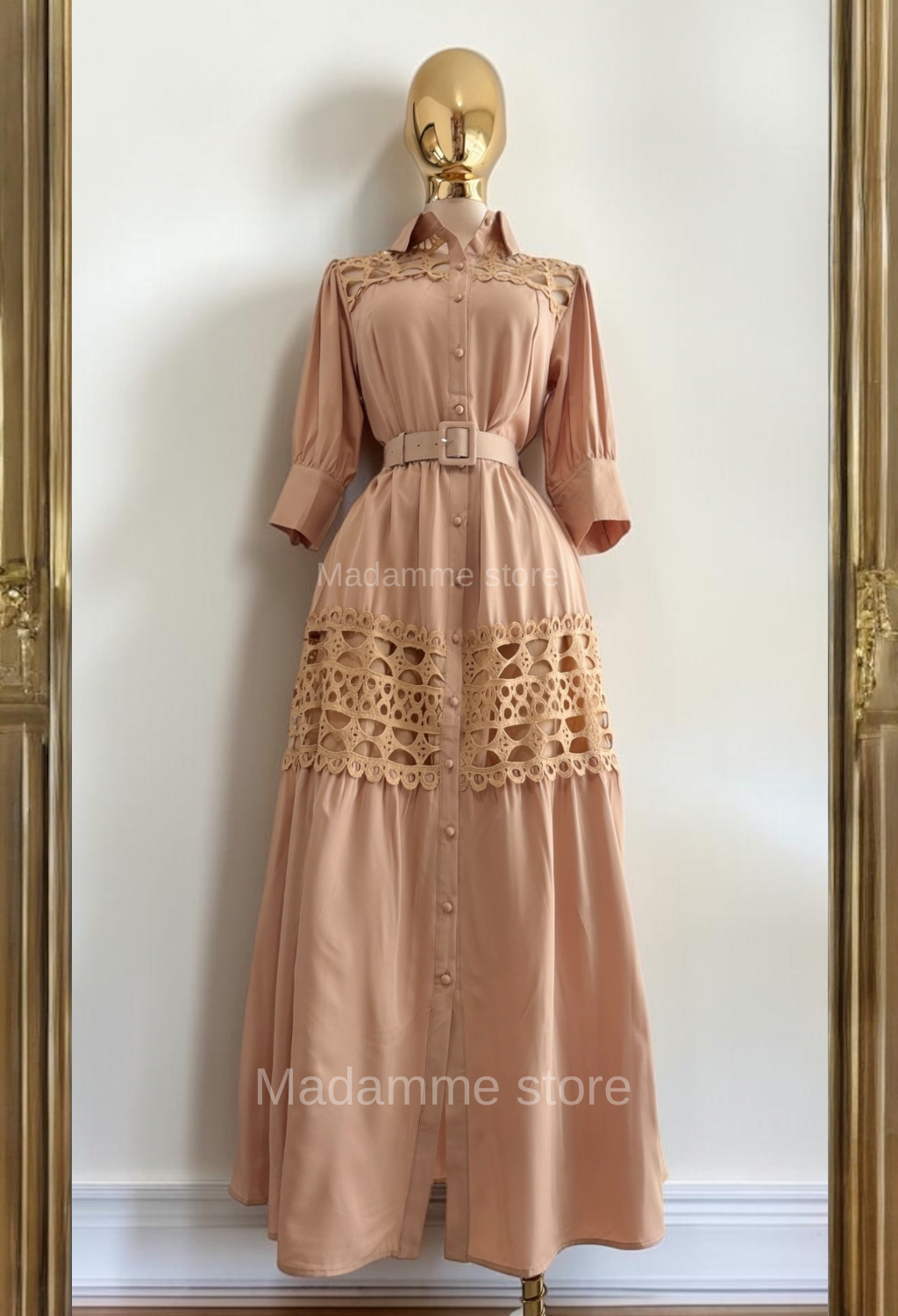 Vestido Café Latte Couture