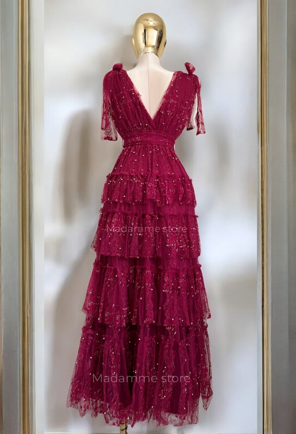 Vestido Encanto Carmesí