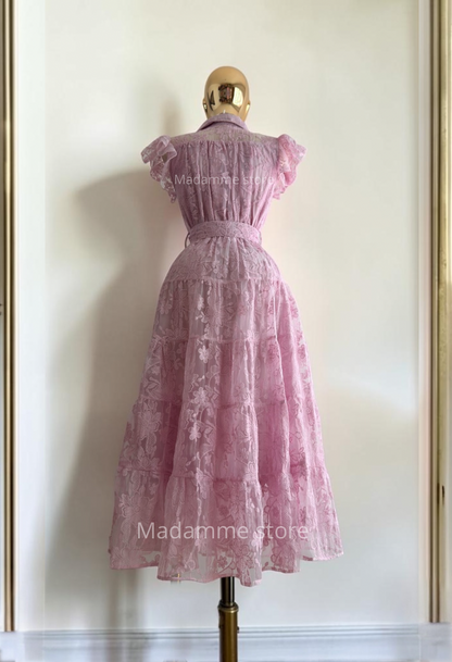 Vestido Reyna del jardín bordado