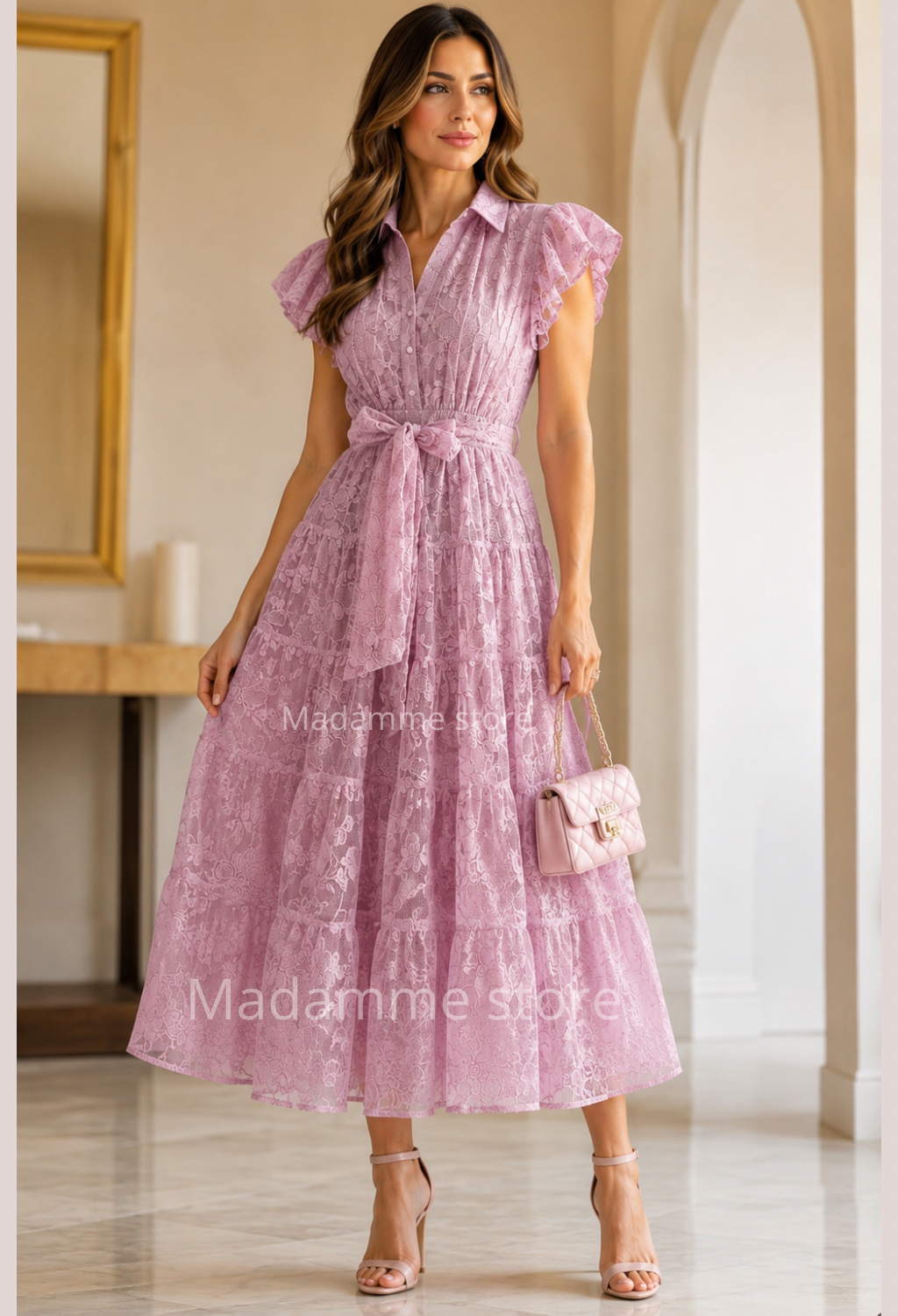 Vestido Reyna del jardín bordado